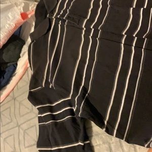 black with stripes shirt